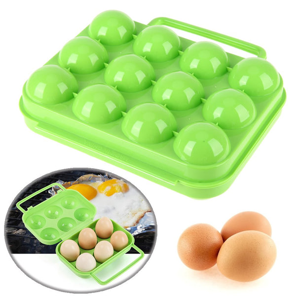 12 Grid Single Layer Egg Storage Box Multifunctional Eggs
