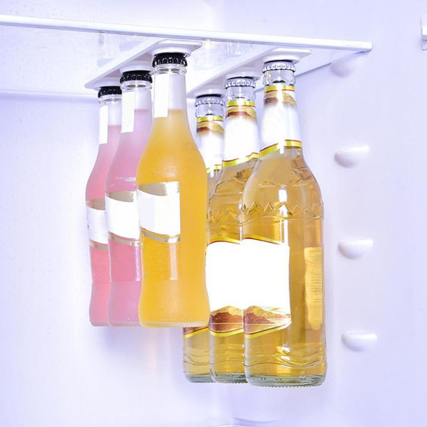 6Pcs Magnetic Bottle Hanger Holder Loft Magnet Beer Bottle Jar Organizer For Fridge