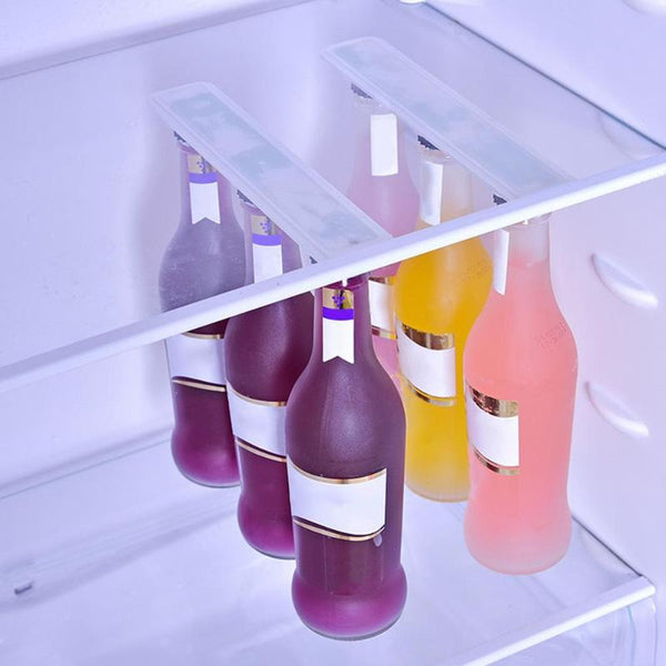 6Pcs Magnetic Bottle Hanger Holder Loft Magnet Beer Bottle Jar Organizer For Fridge