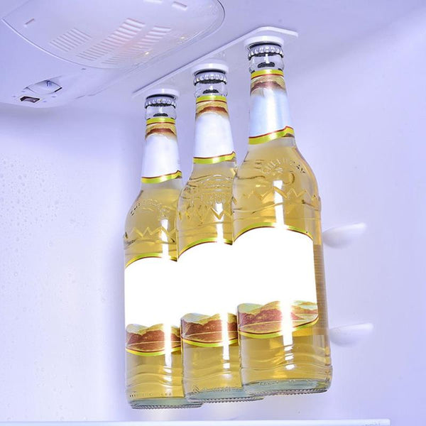 6Pcs Magnetic Bottle Hanger Holder Loft Magnet Beer Bottle Jar Organizer For Fridge