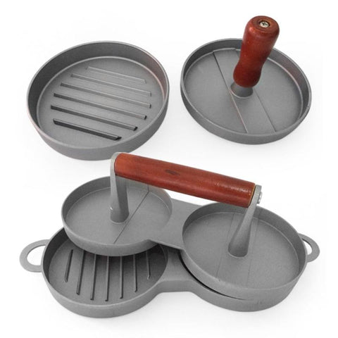 Reusable Round Hamburger Press Aluminum Hamburger Meat Beef Grill Burger Press Patty Maker Mold Mould