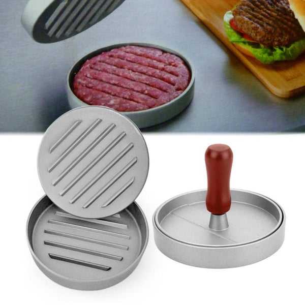 Reusable Round Hamburger Press Aluminum Hamburger Meat Beef Grill Burger Press Patty Maker Mold Mould