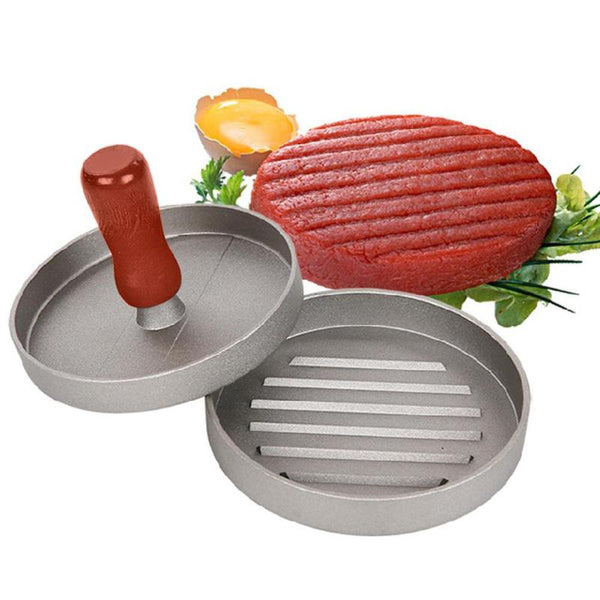 Reusable Round Hamburger Press Aluminum Hamburger Meat Beef Grill Burger Press Patty Maker Mold Mould