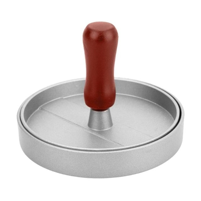 Reusable Round Hamburger Press Aluminum Hamburger Meat Beef Grill Burger Press Patty Maker Mold Mould
