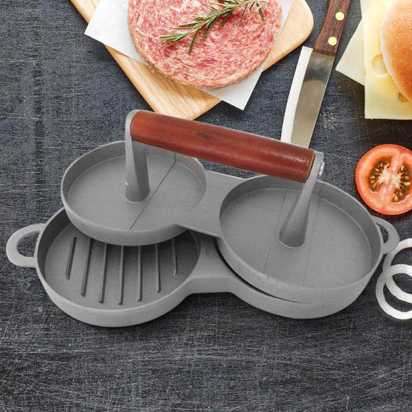 Reusable Round Hamburger Press Aluminum Hamburger Meat Beef Grill Burger Press Patty Maker Mold Mould